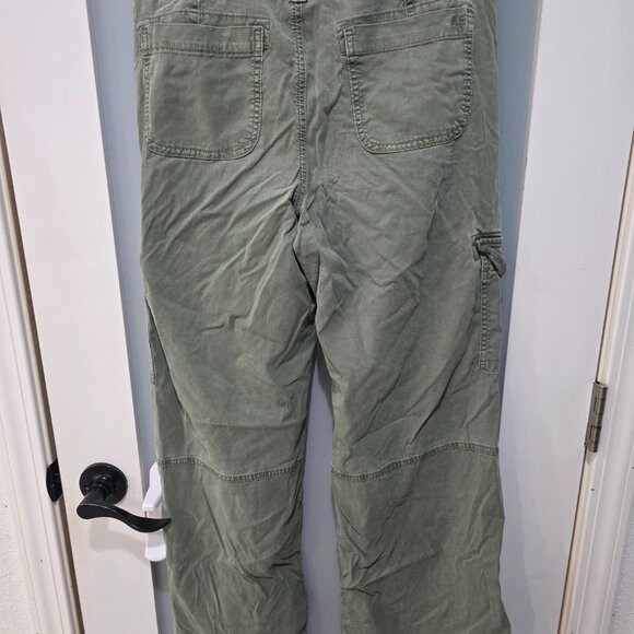 American Eagle High Rise Wide Leg Cargo Pants Women’s 0 Green - Picture 9 of 9